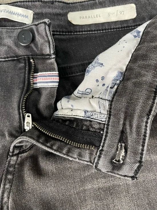 Anthropologie Pilcro Women’s Size 27 Midi Rise Straight Leg Jeans Black - Picture 12 of 16